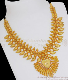 Pure Gold Tone Necklace Mullaipoo Design Forming Collection NCKN2740 Pure Gold Tone Necklace Mullaipoo Design Forming Collection NCKN2740