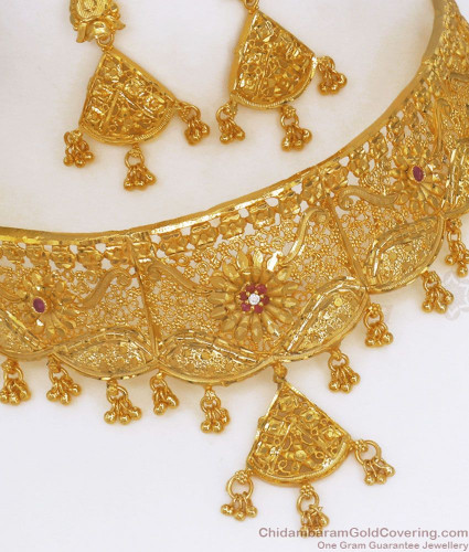 20 Gram Gold Choker Necklace Stunning Two Gram Gold Necklace High