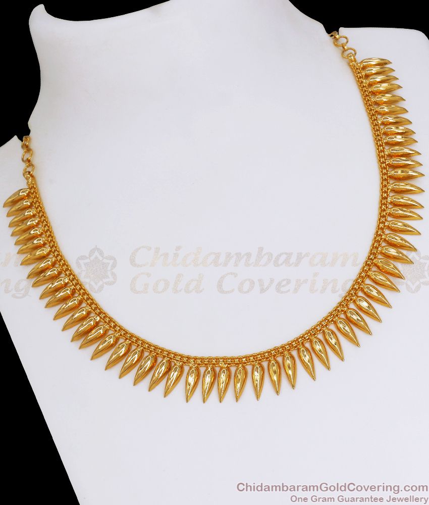 One Gram Gold Mullaipoo Necklace Women Fashion NCKN2748