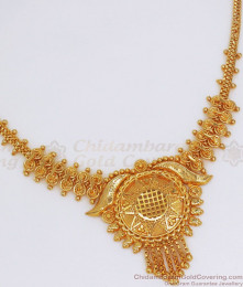 Floral Pendant One Gram Gold Plated Necklace Shop Online NCKN2753 Floral Pendant One Gram Gold Plated Necklace Shop Online NCKN2753