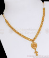 Stylish Gold Plated Necklace Ball Design Shop Online NCKN2754