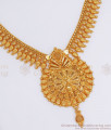 Trendy Gold Designs Necklace Peacock Pattern Bridal Collection NCKN2799