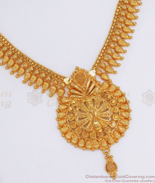 Trendy Gold Designs Necklace Peacock Pattern Bridal Collection NCKN2799 Trendy Gold Designs Necklace Peacock Pattern Bridal Collection NCKN2799