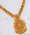 Handcrafted Gold Imitation Necklace White Stone Dollar Jewelry NCKN2800