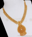 One Gram Gold Guarantee Necklace White Stone Bridal Wear NCKN2802