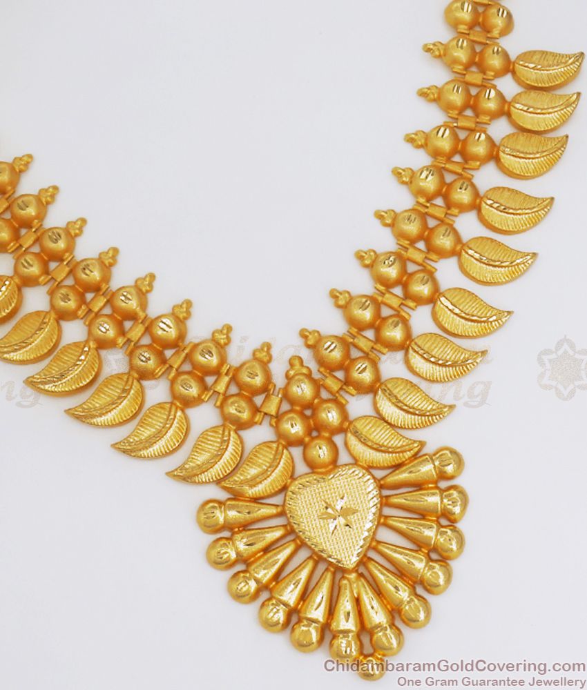 Real Gold Tone Kerala Necklace Bridal Collection For Women NCKN2822