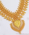 Matt Finish Heavy Bridal Gold Necklace Mango Design Shop Online NCKN2829