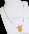 Big Single Lakshmi Coin Gold Plated Necklace Shop Online NCKN2832