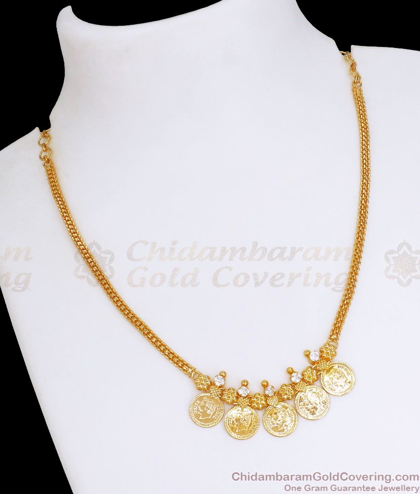 New Arrivals Gold Plated Christian Coin Necklace White Stone Design NCKN2833 New Arrivals Gold Plated Christian Coin Necklace White Stone Design NCKN2833