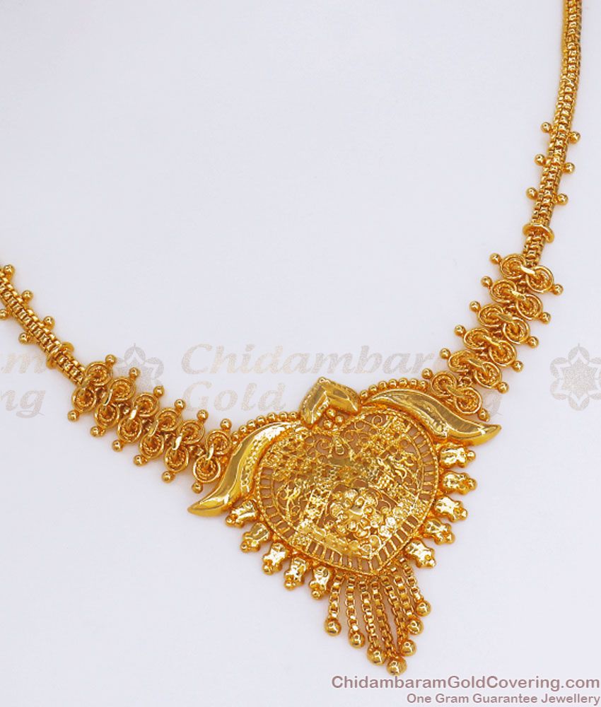 Stylish Gold Plated Necklace Bollywood Fashion Shop Online NCKN2839