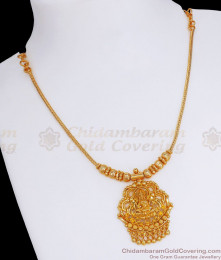 Lakshmi Pattern Gold Imitation Necklace Shop Online NCKN2840 Lakshmi Pattern Gold Imitation Necklace Shop Online NCKN2840