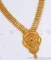 Heavy Gold Plated Mullai Mottu Necklace Kerala Bridal Jewelry NCKN2846