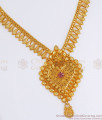 Kerala Wedding Jewelry Gold Plated Necklace Ruby Stone Shop Online NCKN2847