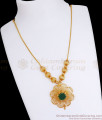 Daily Wear Gold Plated Necklace Palakka Stone Collection NCKN2850