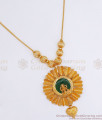 Latest Palakka Stone Gold Necklace Traditional Lakshmi Design NCKN2851