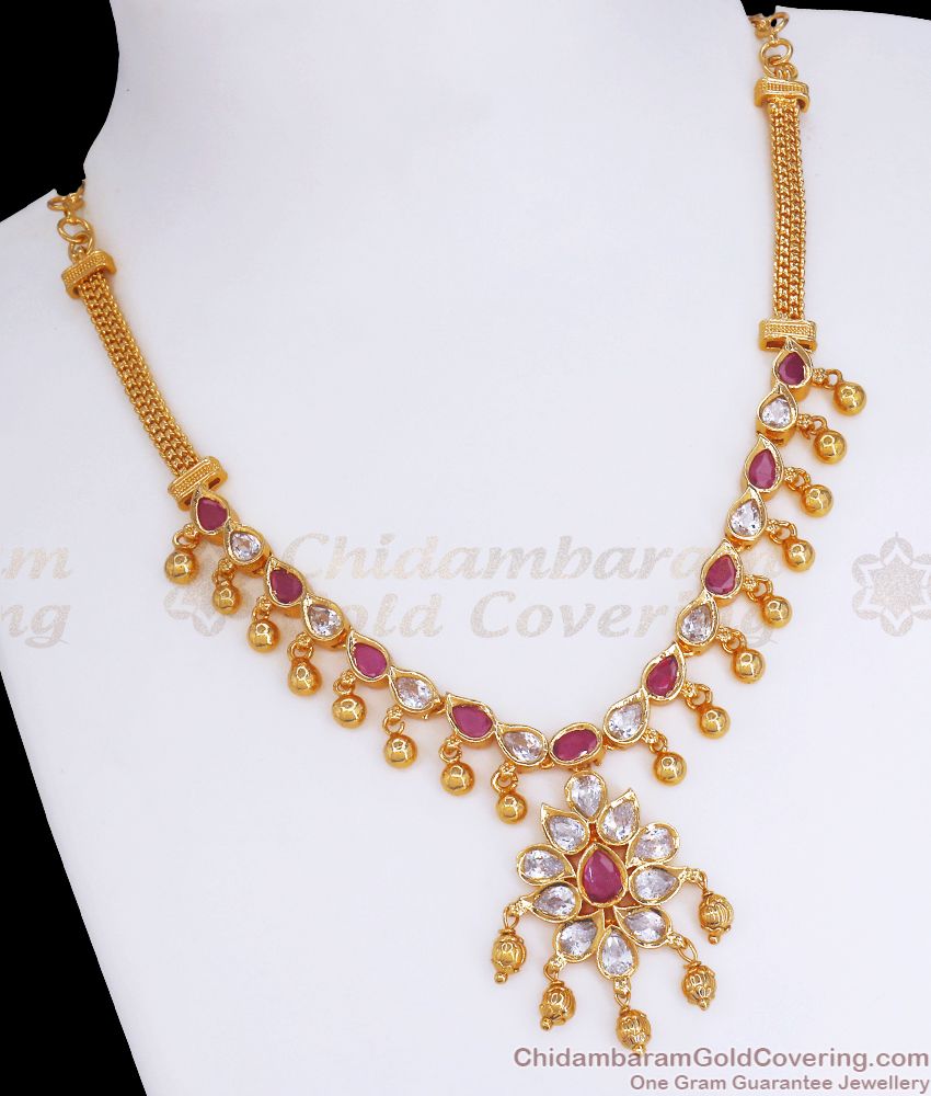 Premium Kemp Stone Gold Necklace Shop Online NCKN2854