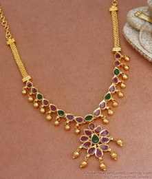 Gorgeous Gold Plated Necklace Multi Kemp Stone Jewelry NCKN2855 Gorgeous Gold Plated Necklace Multi Kemp Stone Jewelry NCKN2855