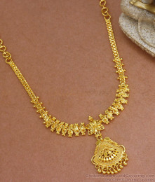 1 Gram Gold Necklace Calcutta Pattern Bridal Wear NCKN2858 1 Gram Gold Necklace Calcutta Pattern Bridal Wear NCKN2858