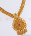 Artistic Single Stone Gold Plated Necklace Shop Online NCKN2862