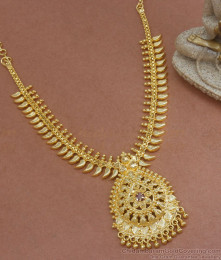 Latest Mullaipoo Gold Plated Necklace Shop Online NCKN2864 Latest Mullaipoo Gold Plated Necklace Shop Online NCKN2864