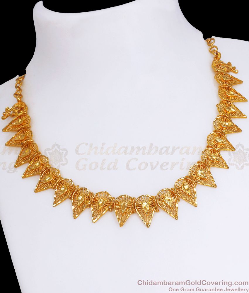 Trendy Party Wear Gold Plated Necklace Shop Online NCKN2866