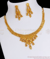 Premium Finish 2 Gram Gold Necklace Earring Combo Shop Online NCKN2867
