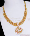 5 Metal Gold Plated Necklace Attigai Collections Impon Jewellery NCKN2870