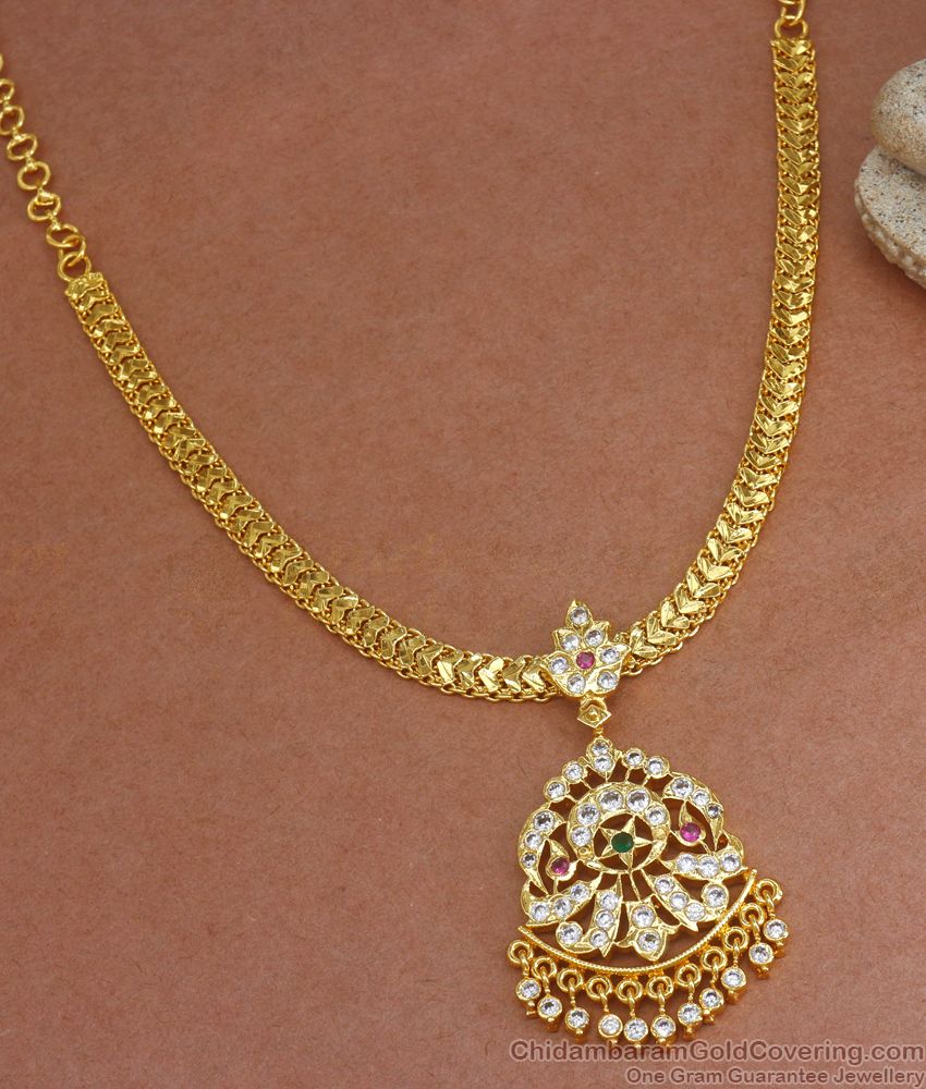 High Quality Impon Necklace Multi Gati Stone Collections NCKN2873