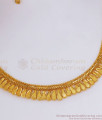 New Arrivals Forming Gold Plain Necklace Earrings Set NCKN2886