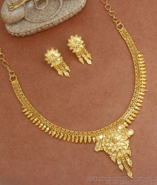Floral Design Forming Necklace Earring Combo Shop Online NCKN2889 Floral Design Forming Necklace Earring Combo Shop Online NCKN2889