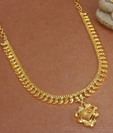 Trendy Plain Gold Calcutta Necklace Womens Online Fashion NCKN2898