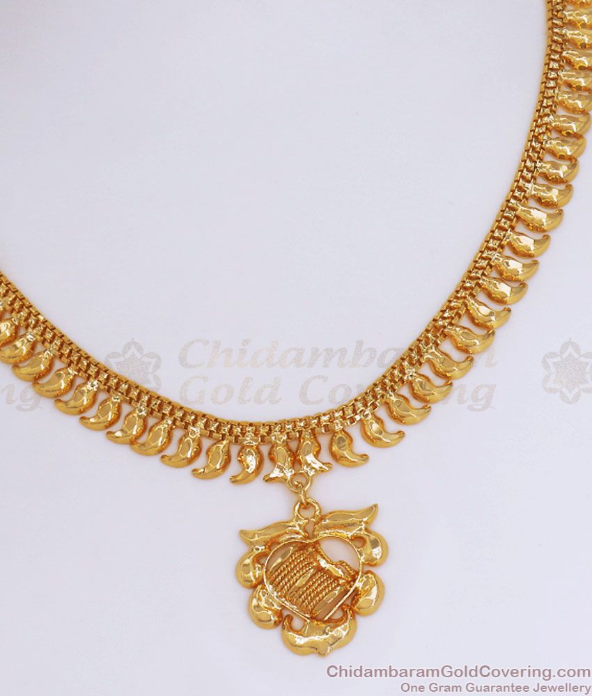 1 Gram Gold Mullai Necklace At Affordable Price Shop Online NCKN2899