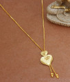 Dual Shade Heart Pattern Gold Plated Necklace Shop Online NCKN2905