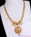 Gorgeous Zircon Stone Peacock Design Gold Bridal Necklace Shop Online NCKN2907