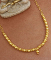 Plain One Gram Gold Beaded Necklace Shop Online NCKN2908