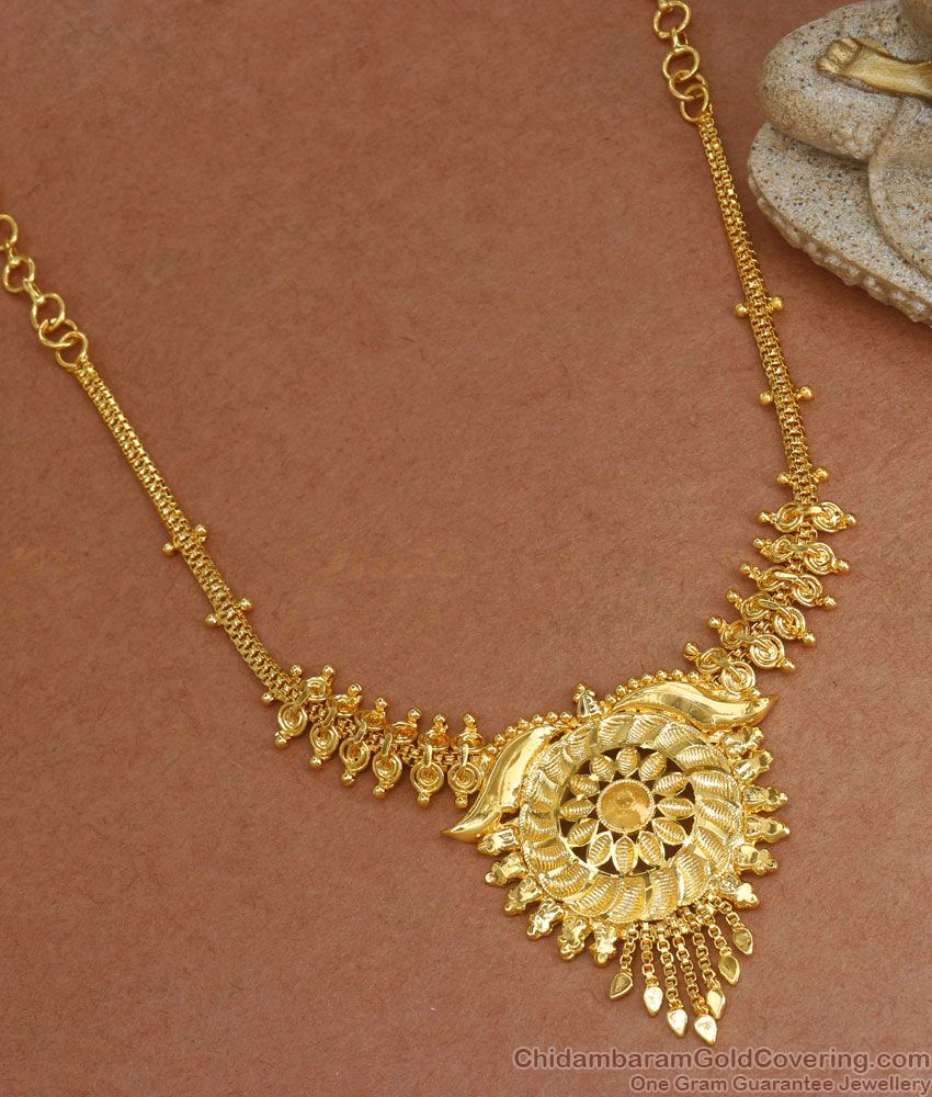 Trendy Gold Plated Kolkata Necklace Shop Online NCKN2914