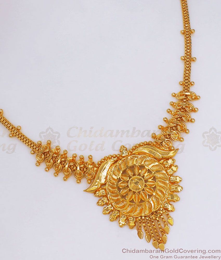 Trendy Gold Plated Kolkata Necklace Shop Online NCKN2914