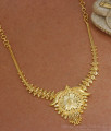 Simple Gold Plated Necklace Without Stone Collections NCKN2915