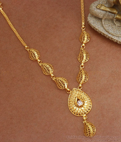 Online one gram gold necklace deals