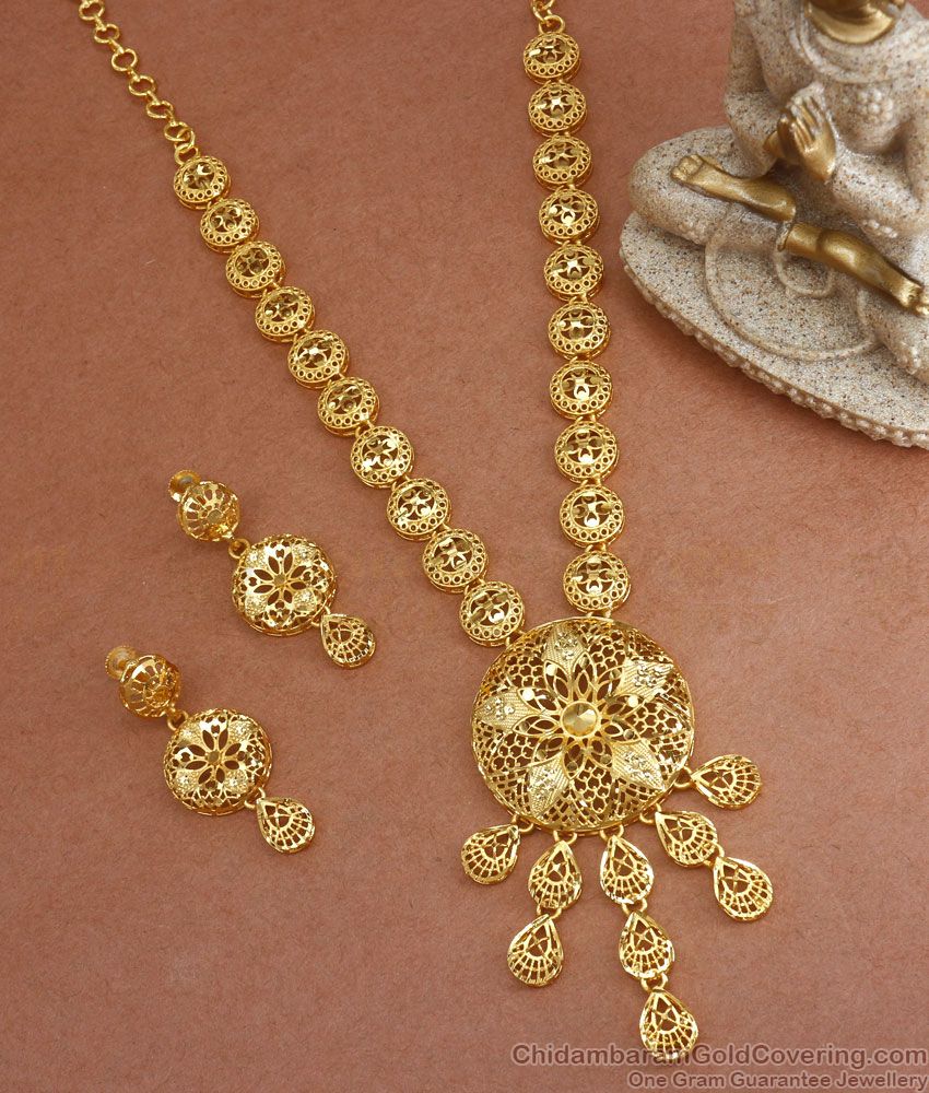 Dubai Real Gold Design Necklace Forming Collection Shop Online NCKN2927
