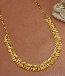Latest Gold Plated Necklace Mullaipoo Pattern Shop Online NCKN2938 Latest Gold Plated Necklace Mullaipoo Pattern Shop Online NCKN2938