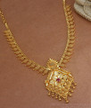 Net Pattern Mullaipoo Gold Imitation Necklace Ruby Stone Shop Online NCKN2948