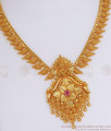 Net Pattern Mullaipoo Gold Imitation Necklace Ruby Stone Shop Online NCKN2948