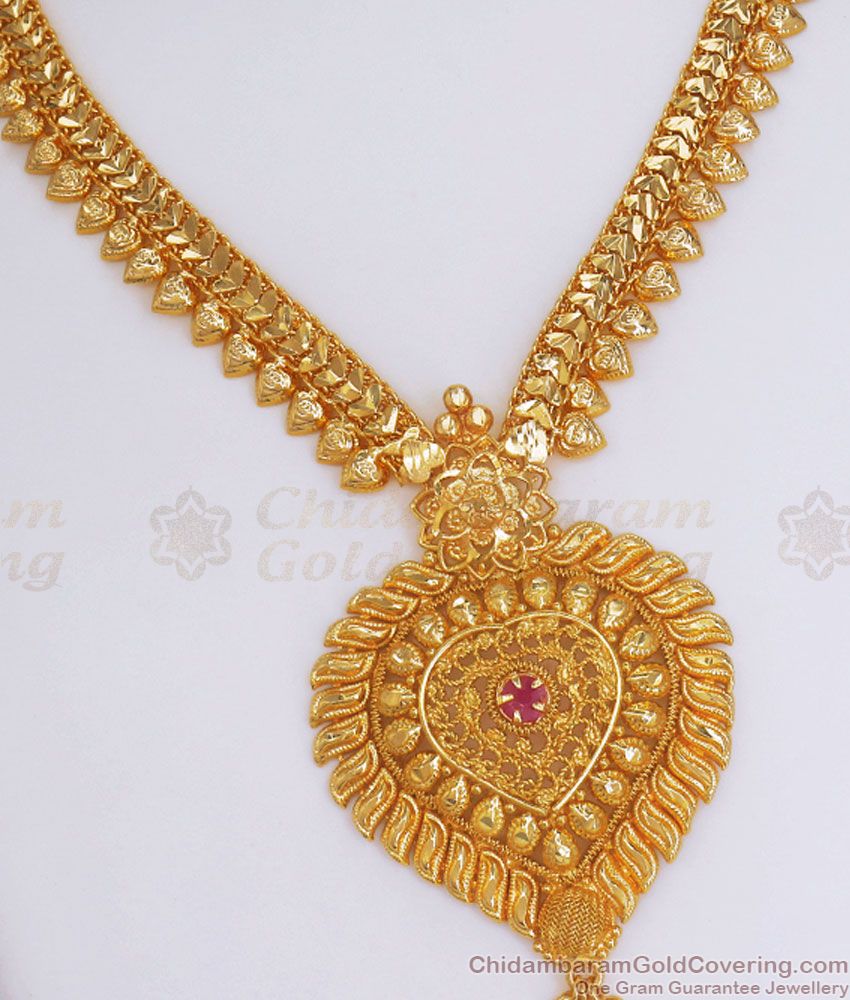 Gorgeous Heart Design 1 Gram Gold Necklace Collections NCKN2951