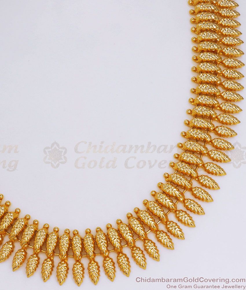 New Arrival Real Gold Plated Mullai Poo Necklace Design NCKN2962
