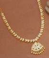High Quality 5 Metal Impon Necklace White Stone Collections Shop Online NCKN2975
