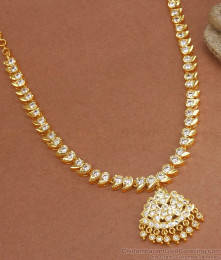 High Quality 5 Metal Impon Necklace White Stone Collections Shop Online NCKN2975 High Quality 5 Metal Impon Necklace White Stone Collections Shop Online NCKN2975