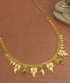 Latest Leaf Design Forming Meenakari Necklace Designs Shop Online NCKN2980