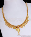 Light Weight Two Gram Gold Necklace Enamel Pattern Shop Online NCKN2982