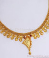 Light Weight Two Gram Gold Necklace Enamel Pattern Shop Online NCKN2982